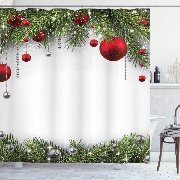 shower curtains christmas curtain holiday season backdrop with pine leaves ball classic print fabric bathroom decor hooks
shower curtains christmas curtain holiday season backdrop with pine leaves ball classic print fabric bathroom decor hooks