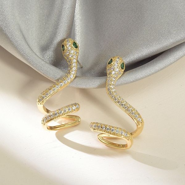 chw6 s925 silver needle personalized micro inlaid zircon earringssnake shaped earbone stud clipsimple and fashionable earrings, Golden;silver
chw6 s925 silver needle personalized micro inlaid zircon earringssnake shaped earbone stud clipsimple and fashionable earrings, Golden;silver