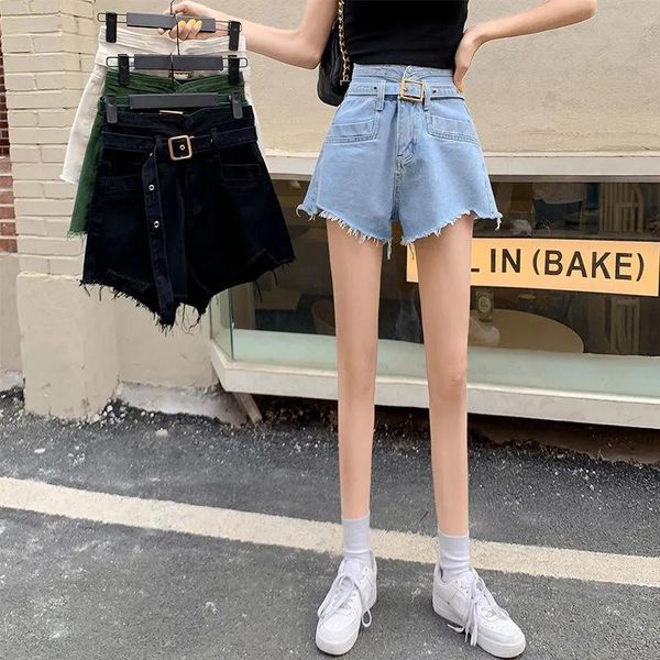 women's jeans fashion hight waist shorts casual belt straight y2k wide leg denim streetwear female plus size 5xl, Blue
women's jeans fashion hight waist shorts casual belt straight y2k wide leg denim streetwear female plus size 5xl, Blue