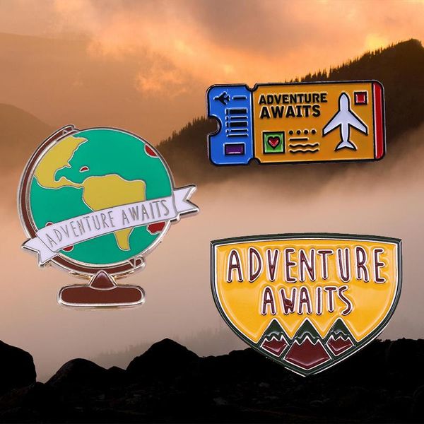 pins, brooches adventure awaits badge globe airplane ticket brooch enamel pin travel lovers wanderlust great addition, Gray
pins, brooches adventure awaits badge globe airplane ticket brooch enamel pin travel lovers wanderlust great addition, Gray