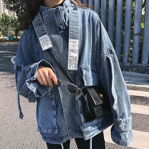 women's jackets jaqueta jeans solta de manga longa com zÃper, jaqueta móvel azul bolso, moda coreana, outono plus size para mulheres f5, Black;brown
women's jackets jaqueta jeans solta de manga longa com zÃper, jaqueta móvel azul bolso, moda coreana, outono plus size para mulheres f5, Black;brown