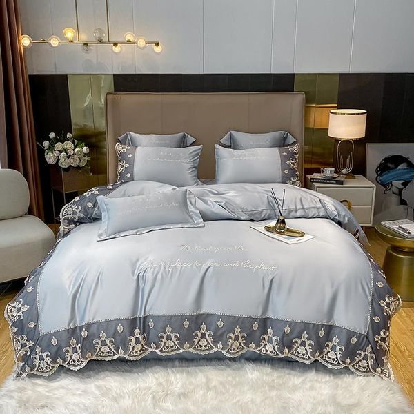 bedding sets 2021 products satin silk embroidery bed set double king size duvet cover sheet pillowcase 4pcs
bedding sets 2021 products satin silk embroidery bed set double king size duvet cover sheet pillowcase 4pcs