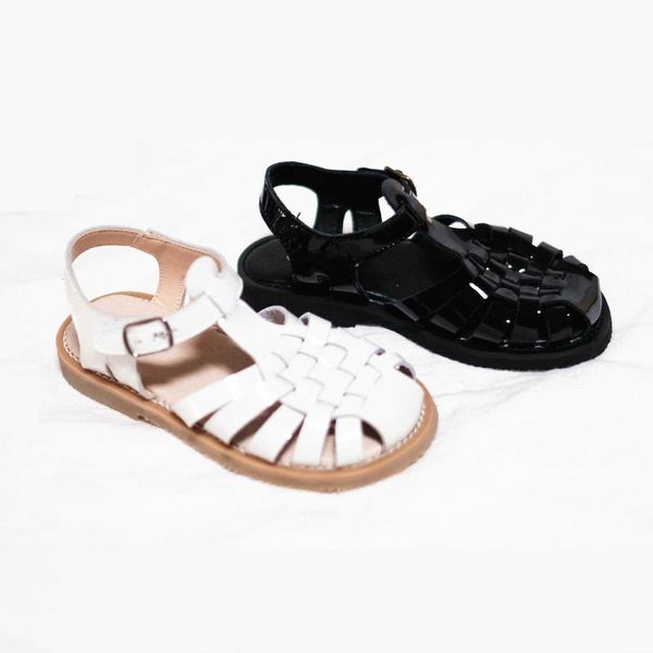 sandals mirrored genuine leather children's black white closed toe girl's beach fashion casual baby boys shoes 4t 6t, Black;red
sandals mirrored genuine leather children's black white closed toe girl's beach fashion casual baby boys shoes 4t 6t, Black;red