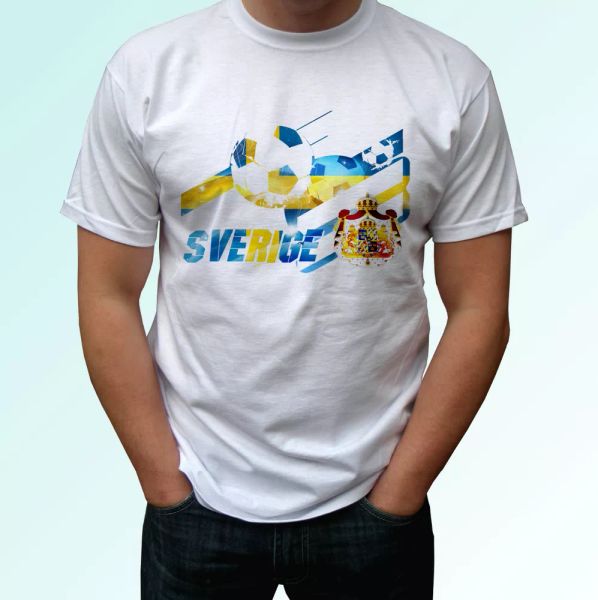 sweden football flag white t shirt sverige t troja soccer tag world cup tee, White;black
sweden football flag white t shirt sverige t troja soccer tag world cup tee, White;black