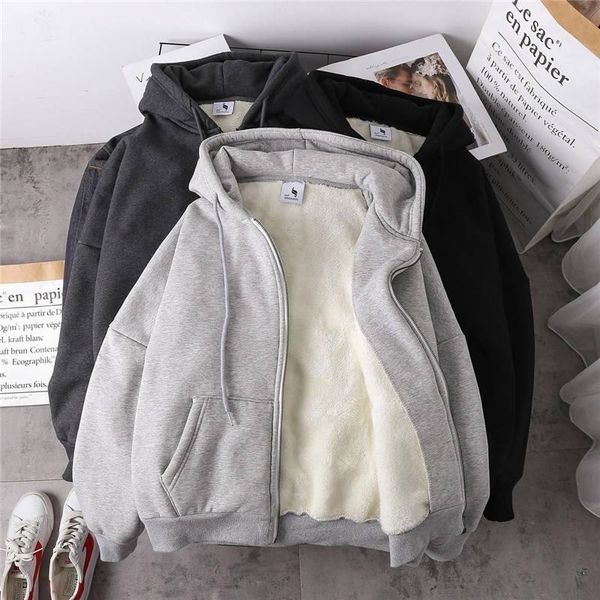 autumn and winter plush thickened coat sweater men's korean version loose warm student ins trend couple style, Black
autumn and winter plush thickened coat sweater men's korean version loose warm student ins trend couple style, Black