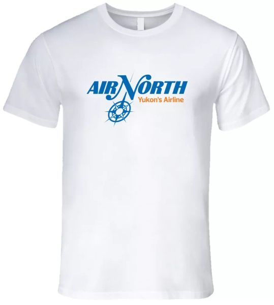 air north retro logo canadian yukon's airline tee men's white t-shirt size s-2xl, White;black
air north retro logo canadian yukon's airline tee men's white t-shirt size s-2xl, White;black