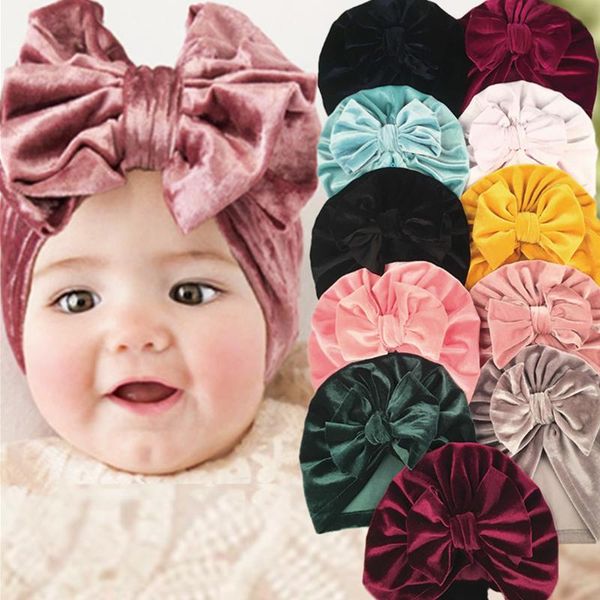 caps & hats soft velvet baby hat turban cute big bows girls born bonnet solid color infant toddler kids cap beanies, Yellow
caps & hats soft velvet baby hat turban cute big bows girls born bonnet solid color infant toddler kids cap beanies, Yellow