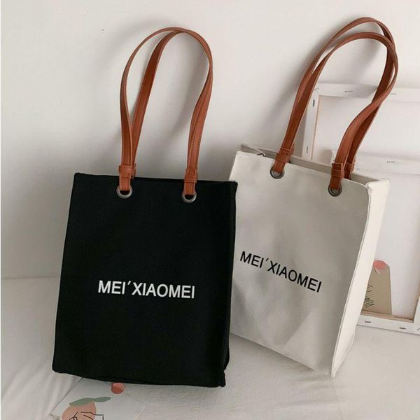 women tote bags retro style handbag fashion simple letter canvas shopping bag shoulder
women tote bags retro style handbag fashion simple letter canvas shopping bag shoulder