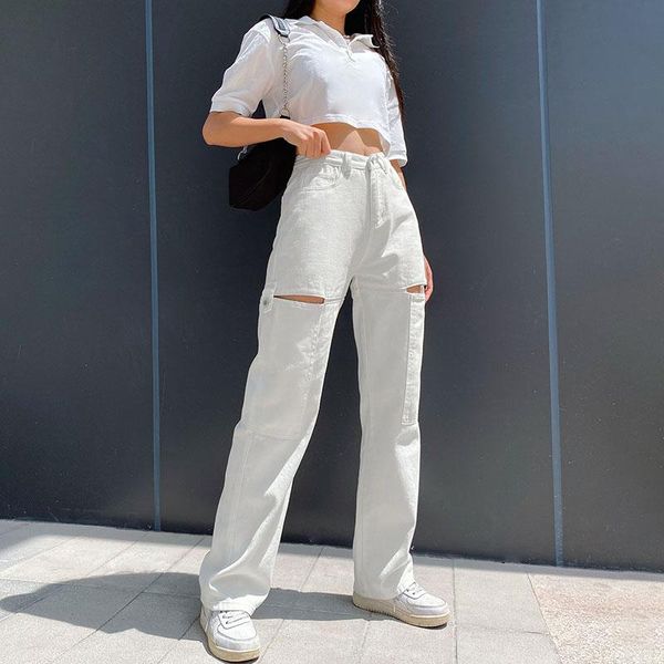 women's pants & capris hip hop high wasit jeans women white pockets streetwear hollow out baggy straight leg summer patchwork korean 20, Black;white
women's pants & capris hip hop high wasit jeans women white pockets streetwear hollow out baggy straight leg summer patchwork korean 20, Black;white