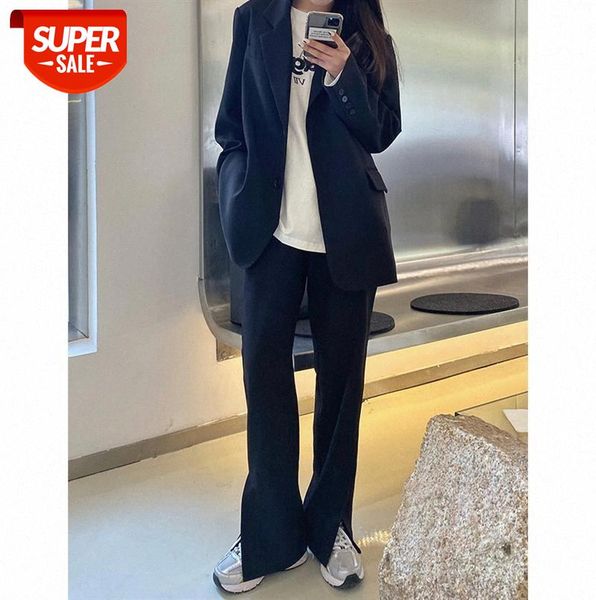 women's straight-leg pants casual high-waisted slim drape black split suit can be issued on behalf of #i89h, Black;gray
women's straight-leg pants casual high-waisted slim drape black split suit can be issued on behalf of #i89h, Black;gray