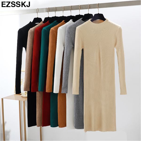 slim female autumn winter midi sweater dress women bodycon dress long sleeve robe dress solid basic knitted solid, Black;gray
slim female autumn winter midi sweater dress women bodycon dress long sleeve robe dress solid basic knitted solid, Black;gray