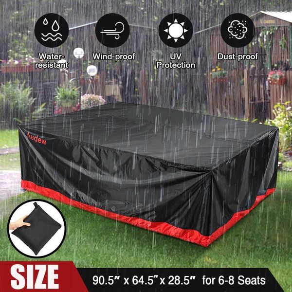 outdoor pads audew furniture covers extra large oxford tear-resistant durable dustproof waterproof fit for 6-8 seats
outdoor pads audew furniture covers extra large oxford tear-resistant durable dustproof waterproof fit for 6-8 seats