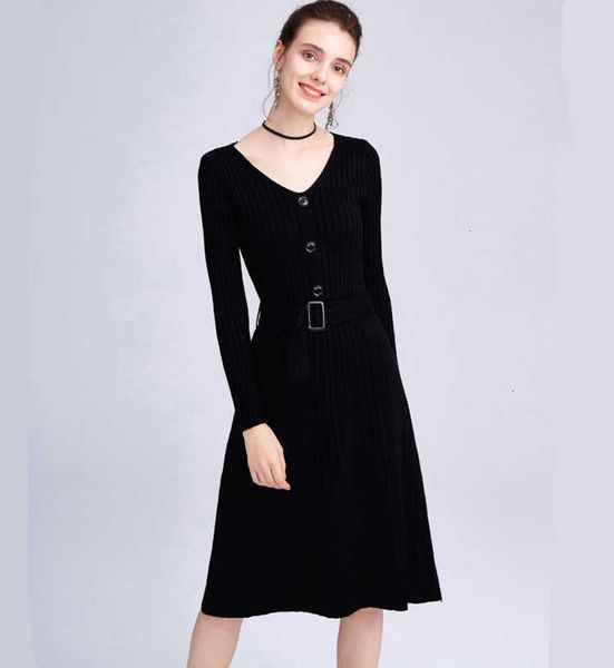 casual dresses autumn winter long sleeve v-neck button belt elegant pleated a-line women robe femme streetwear knitting 6vui, Black;gray
casual dresses autumn winter long sleeve v-neck button belt elegant pleated a-line women robe femme streetwear knitting 6vui, Black;gray