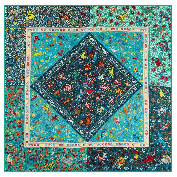 scarves silk scarf women large shawls small animals print design square echarpes foulards femme wrap hijab bandanas 130*130cm, Blue;gray
scarves silk scarf women large shawls small animals print design square echarpes foulards femme wrap hijab bandanas 130*130cm, Blue;gray