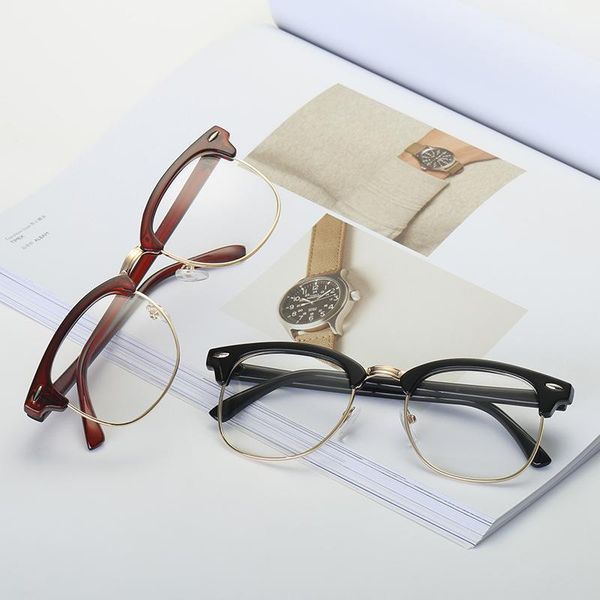 fashion sunglasses frames veshion square men's glasses men women blue light half rim clear lens vintage transparent retro prescription, Black
fashion sunglasses frames veshion square men's glasses men women blue light half rim clear lens vintage transparent retro prescription, Black