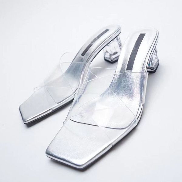 slippers cross clear pvc women slippes thick crystal heels transparent sandals spring summer big brand 9b2d, Black
slippers cross clear pvc women slippes thick crystal heels transparent sandals spring summer big brand 9b2d, Black
