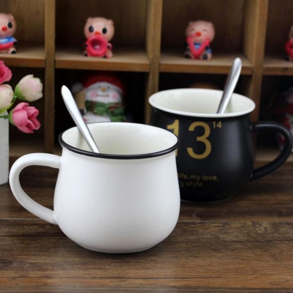 mugs 1 pair of 300ml creative porcelain coffee cup couple lover mug water tea with spoons
mugs 1 pair of 300ml creative porcelain coffee cup couple lover mug water tea with spoons