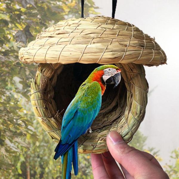 handmade straw natural bird nest/pigeon house parrot nest warm pet bedroom courtyard cages adornment
handmade straw natural bird nest/pigeon house parrot nest warm pet bedroom courtyard cages adornment