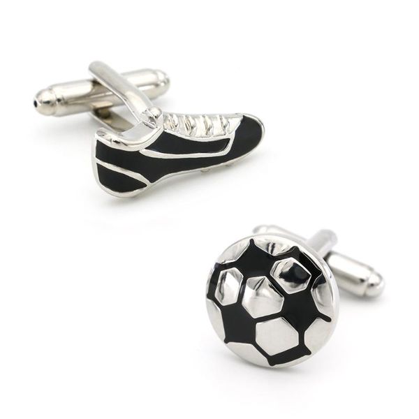 cuff link and tie clip sets men's shirt links quality copper material black color sport football & shoes design cufflinks wholesale ret, Silver;golden
cuff link and tie clip sets men's shirt links quality copper material black color sport football & shoes design cufflinks wholesale ret, Silver;golden