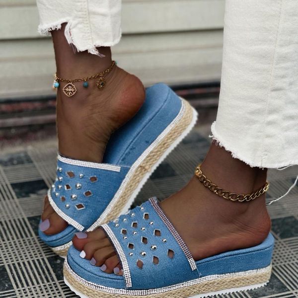 sandals women's slippers toepost platform wedges thick-soled flip flops rhinestone casual bohemian beach shoes, Black
sandals women's slippers toepost platform wedges thick-soled flip flops rhinestone casual bohemian beach shoes, Black