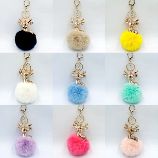 kimter deer pompom key rings fashion elk animal keyfobs fur ball pendant keychain for girl handbag faux fluffy keyring jewelry p276fa, Slivery;golden
kimter deer pompom key rings fashion elk animal keyfobs fur ball pendant keychain for girl handbag faux fluffy keyring jewelry p276fa, Slivery;golden