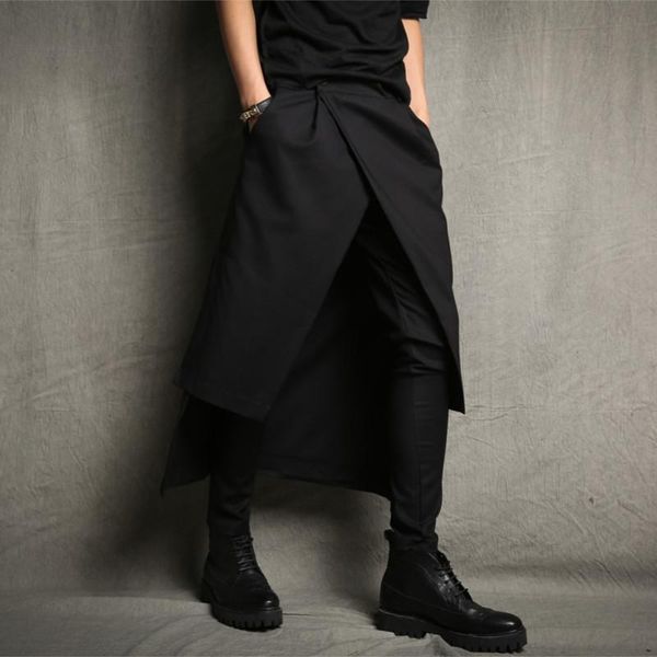men's clothing fashion tidal current harem pants culottes costumes personality slim plus size stage singer, Black
men's clothing fashion tidal current harem pants culottes costumes personality slim plus size stage singer, Black
