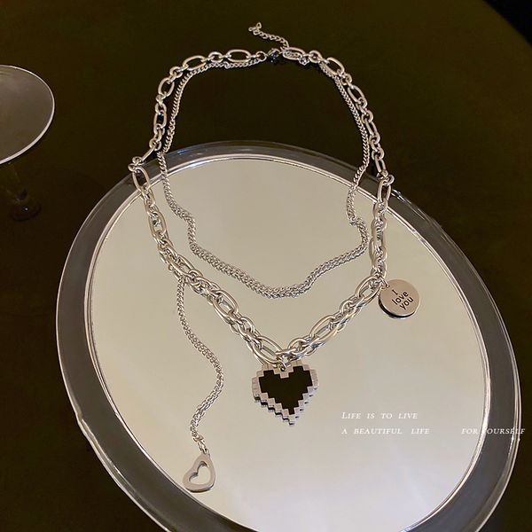 chain women pendants titanium steel round brand letter love korean necklace female minority design sense clavicle street sweet cool neck orn, Silver
chain women pendants titanium steel round brand letter love korean necklace female minority design sense clavicle street sweet cool neck orn, Silver