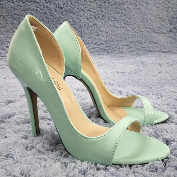 women stiletto thin high heel sandals open toe light turquoise patent fashion party bridals ball lady shoes 0640c-q1, Black
women stiletto thin high heel sandals open toe light turquoise patent fashion party bridals ball lady shoes 0640c-q1, Black