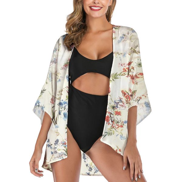 Floral Cardigan Sunscreen Shirt Fashion Loose Summer Half Sleeve Designer Coats New Contrast Color Casual Women Clothing
Floral Cardigan Sunscreen Shirt Fashion Loose Summer Half Sleeve Designer Coats New Contrast Color Casual Women Clothing