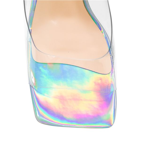 sandals square toe transparent round heels mules pvc plus size slip on summer sandals, Black
sandals square toe transparent round heels mules pvc plus size slip on summer sandals, Black
