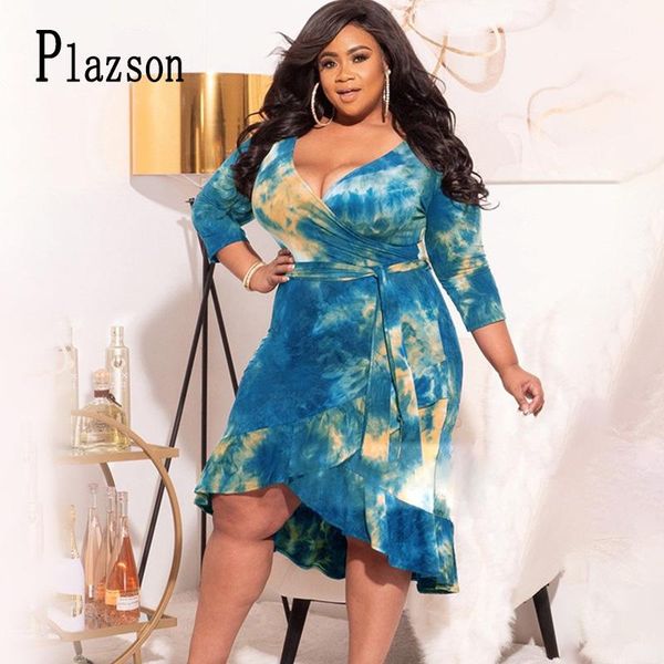 plus size dresses plazson tie dye dress summer three quarter sleeve v neck casual midi with belt boho beach holiday wear
plus size dresses plazson tie dye dress summer three quarter sleeve v neck casual midi with belt boho beach holiday wear