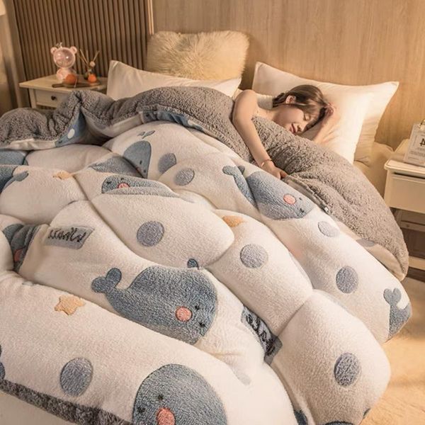 comforters & sets lamb double-faced velvet quilt thicken warm winter comforter spring autumn luxury blanket soft duvets twin queen king size
comforters & sets lamb double-faced velvet quilt thicken warm winter comforter spring autumn luxury blanket soft duvets twin queen king size