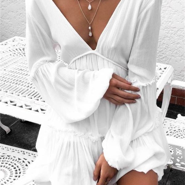 casual dresses fashion women autumn elegant long sleeve sundress v neck hollow out mini vestido party ladies club white iwxf, Black;gray
casual dresses fashion women autumn elegant long sleeve sundress v neck hollow out mini vestido party ladies club white iwxf, Black;gray