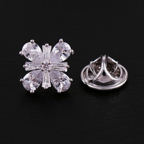 pins, brooches crystal cz clover lapel collar pin brooch mini high-grade micro insert anti exposure shirt for lady or men, Gray
pins, brooches crystal cz clover lapel collar pin brooch mini high-grade micro insert anti exposure shirt for lady or men, Gray