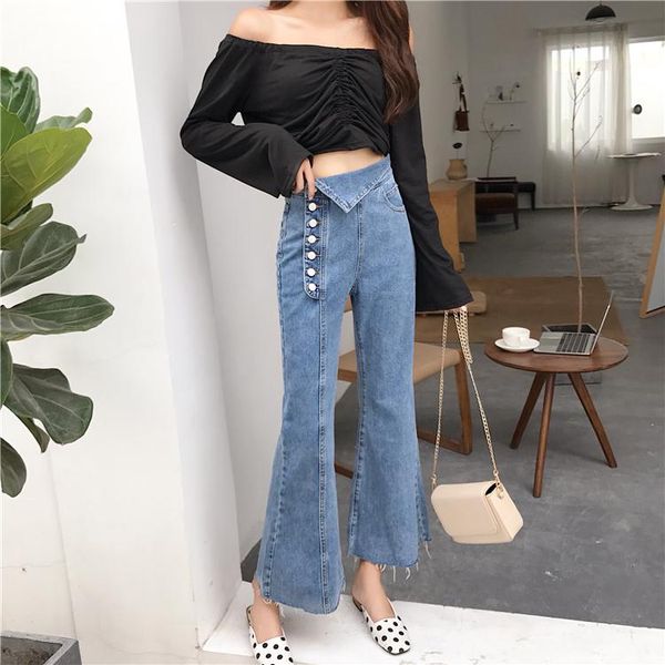 women's jeans irregular fashion pants women autumn winter slim flare high waist trousers street bottoms ripped jean, Blue
women's jeans irregular fashion pants women autumn winter slim flare high waist trousers street bottoms ripped jean, Blue