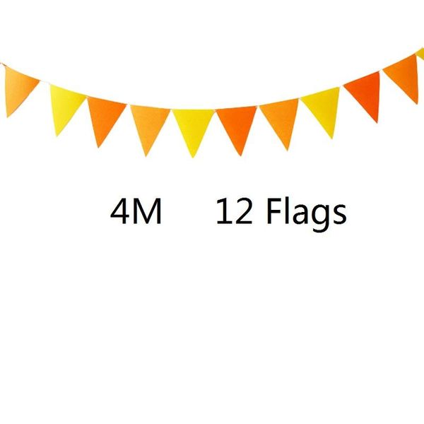 party decoration 4m 12flags 8m 18flags orange and yellow bunting wedding nature house bedroom garden hang garland
party decoration 4m 12flags 8m 18flags orange and yellow bunting wedding nature house bedroom garden hang garland