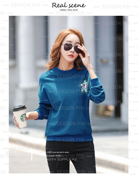women's hoodies sweater shirt fashion long-sleeved printing multi-color style mature temperament goddess, Black
women's hoodies sweater shirt fashion long-sleeved printing multi-color style mature temperament goddess, Black