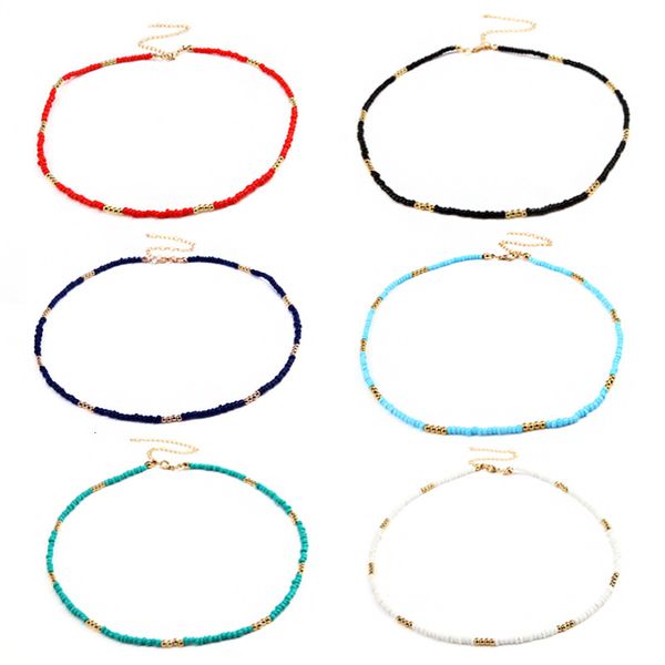 rice handmade necklace bohemian clavicle chain women's colorful millet bead neckchain, Silver
rice handmade necklace bohemian clavicle chain women's colorful millet bead neckchain, Silver