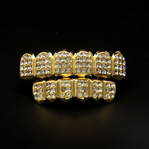 manufacturers real gold grillz grills insert diamond denture with gold hip hop jewelry teeth set, Black
manufacturers real gold grillz grills insert diamond denture with gold hip hop jewelry teeth set, Black