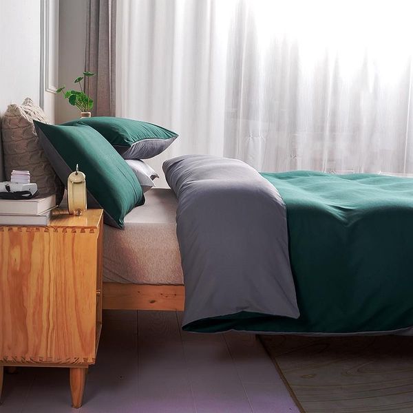 bedding sets pure duvet cover bed linens set quilt/comforter case pillow covers single double full blackish blue home textiles
bedding sets pure duvet cover bed linens set quilt/comforter case pillow covers single double full blackish blue home textiles