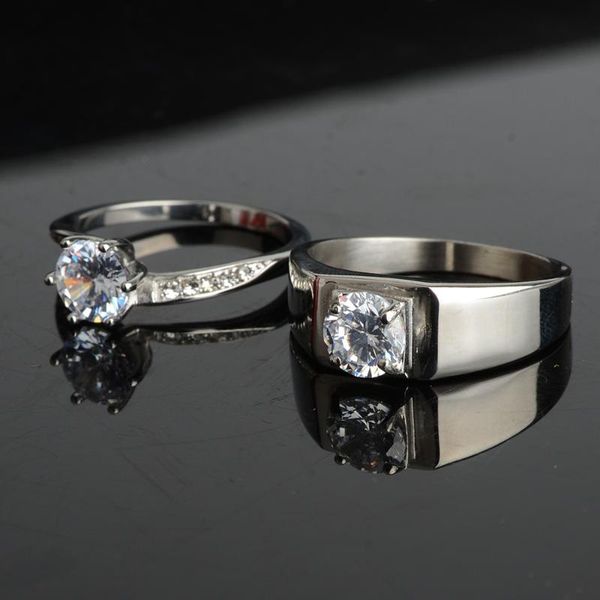 wedding rings titanium steel lovers cubic zirconia promise engagement band forwomen men fine party jewelry gift, Slivery;golden
wedding rings titanium steel lovers cubic zirconia promise engagement band forwomen men fine party jewelry gift, Slivery;golden