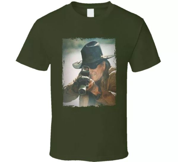 rooster cogburn true grit western cowboy fan t shirt, White;black 
rooster cogburn true grit western cowboy fan t shirt, White;black