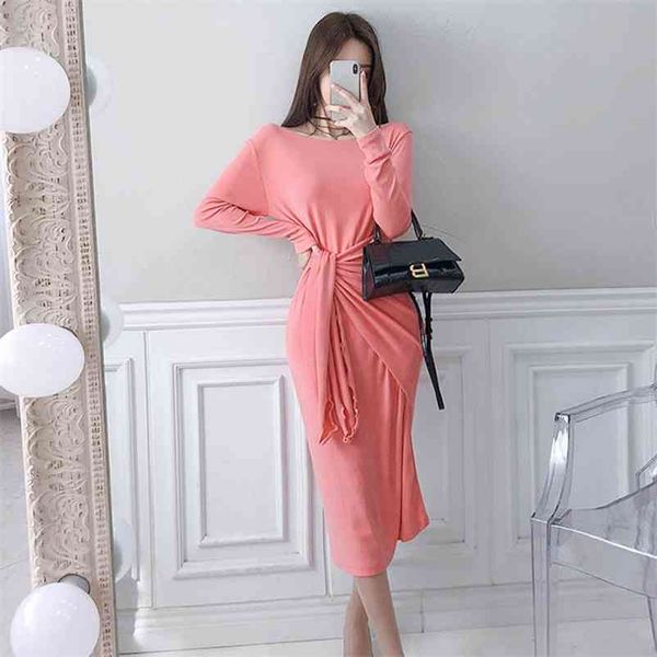 knitting maxi korean ladies long-sleeve dress woman drop pink long party for women clothing 210530, Black;gray
knitting maxi korean ladies long-sleeve dress woman drop pink long party for women clothing 210530, Black;gray