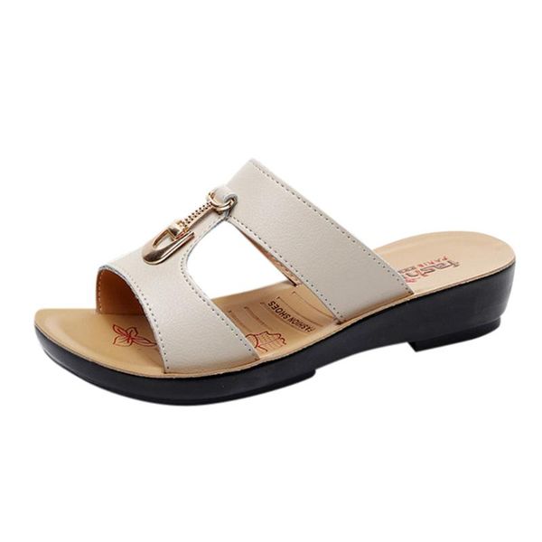 women summer wild low-heel beach wedges slippers bohemian style ladies fashion solid colors shallow round toe shoe, Black
women summer wild low-heel beach wedges slippers bohemian style ladies fashion solid colors shallow round toe shoe, Black