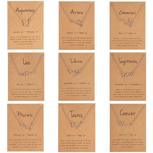 12 constellation zodiac sign necklace for women silver color jewelry leo libra aries pendant horoscope astrology necklace
12 constellation zodiac sign necklace for women silver color jewelry leo libra aries pendant horoscope astrology necklace