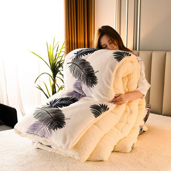 lamb velvet flannel winter quilt thickened warmth student single and double dormitory covering soft breathable two layers cozy comforters &
lamb velvet flannel winter quilt thickened warmth student single and double dormitory covering soft breathable two layers cozy comforters &