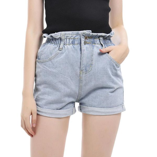 women's shorts women high waist denim lady casual loose jeans fashion roll up hem elastic pocket blue white, White;black
women's shorts women high waist denim lady casual loose jeans fashion roll up hem elastic pocket blue white, White;black