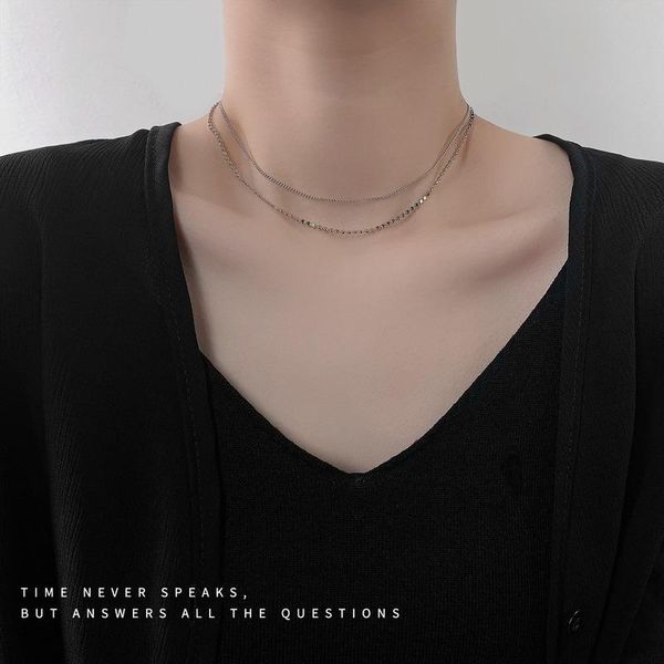chains simple necklace women elegant necklaces woman multilayer choker chain charms jewelry silver color trendy kpop metal halskette
chains simple necklace women elegant necklaces woman multilayer choker chain charms jewelry silver color trendy kpop metal halskette