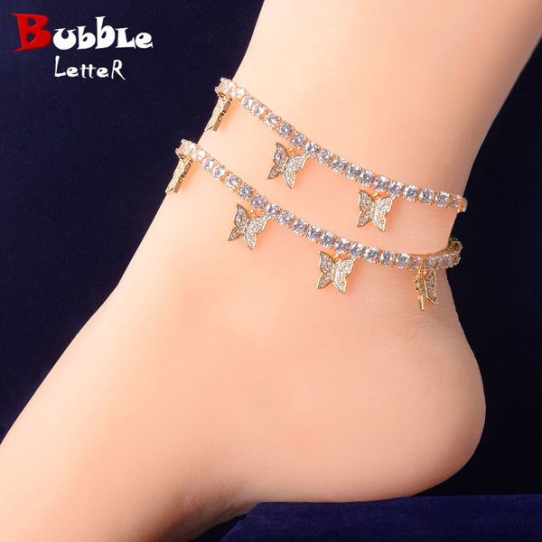 with butterfly pendant 4mm 1 row tennis chain anklets hip hop jewelry gold color men women feet link adjustable, Red;blue
with butterfly pendant 4mm 1 row tennis chain anklets hip hop jewelry gold color men women feet link adjustable, Red;blue