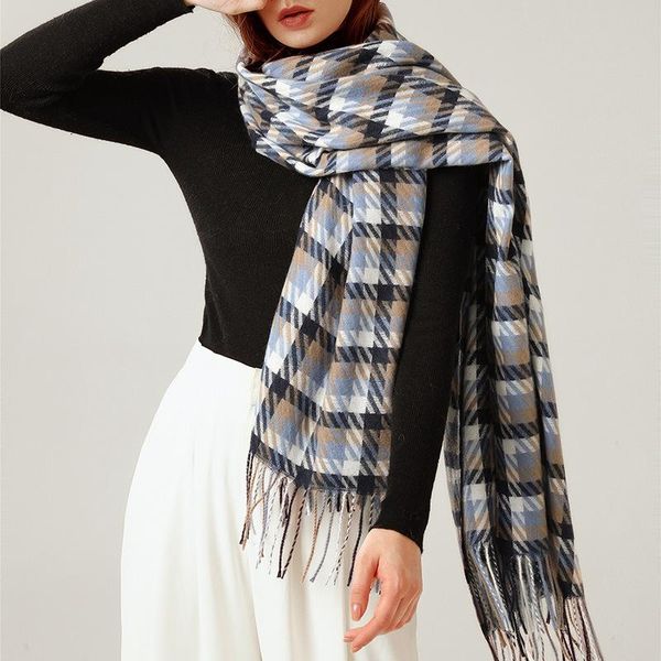 scarves 70*180cm british street college style warm cashmere scarf women blanket winter houndstooth pashmina shawls wraps, Blue;gray
scarves 70*180cm british street college style warm cashmere scarf women blanket winter houndstooth pashmina shawls wraps, Blue;gray